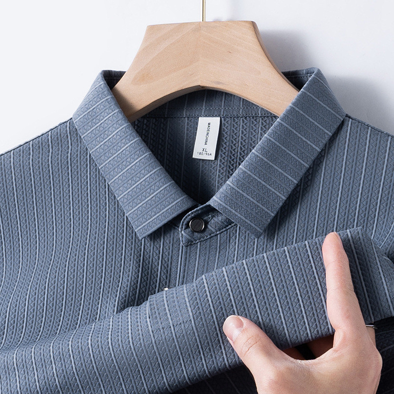 Textured Summer Polo T-shirt