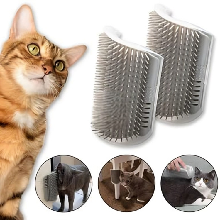 Cat Self Groomer Corner Brushes